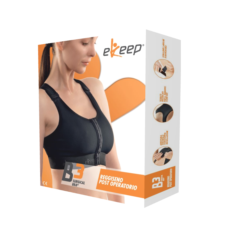 REGGISENO POST OPERATORIO EKEEP B3 SURGICAL BRA BIANCO TAGLIA 06